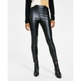 thumbnail image 1 of INC International Concepts Petite Faux Leather Skinny Pants Deep Black 14P, 1 of 1