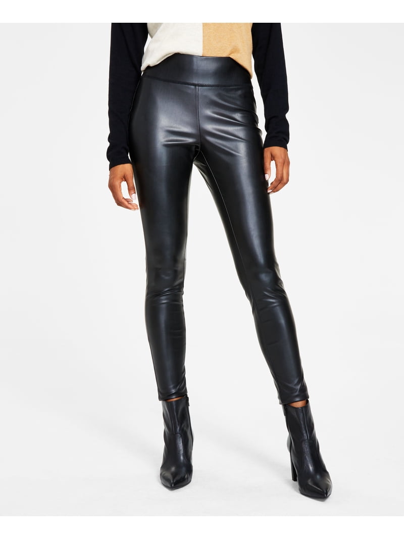 INC International Concepts Petite Faux Leather Skinny Pants  display picture 1