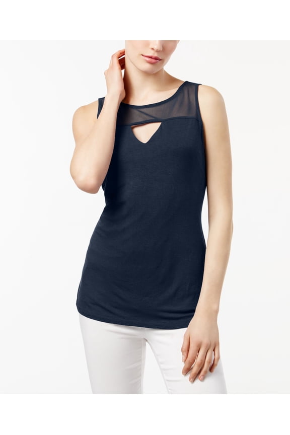 Petite Illusion Keyhole Top Twilight PXL