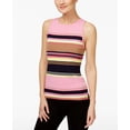thumbnail image 1 of INC International Concepts Petite Striped Halter Sweater New Pale Blush PM, 1 of 1