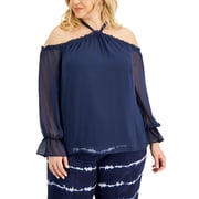 INC International Concepts I.N.C. Plus Size One-Shoulder Top, Created