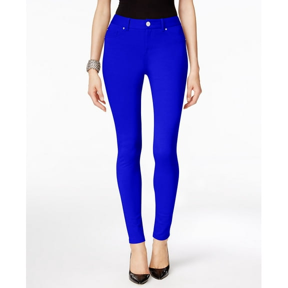 INC International Concepts Ponte Skinny Pants Goddess Blue 2