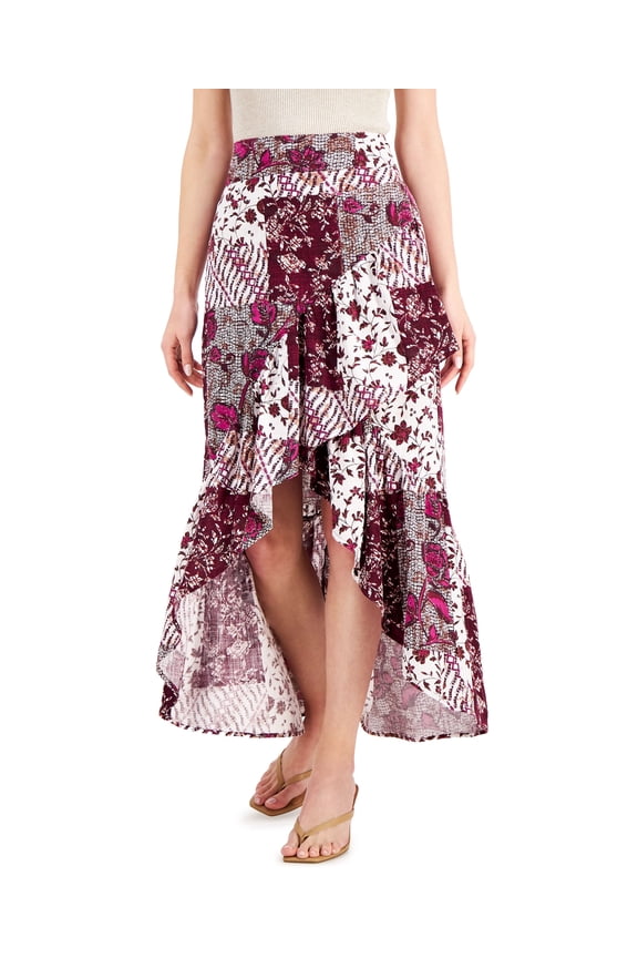 Printed Tiered Skirt Nomad Patch XS