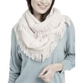thumbnail image 1 of INC International Concepts Raschel-Knit Loop Scarf Fringe One Size, 1 of 1