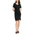 thumbnail image 1 of INC International Concepts Ruched Dress Avalon Black XS, 1 of 1