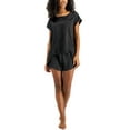 thumbnail image 1 of INC International Concepts Satin Shorts Pajama Set Deep Black 2XL, 1 of 1