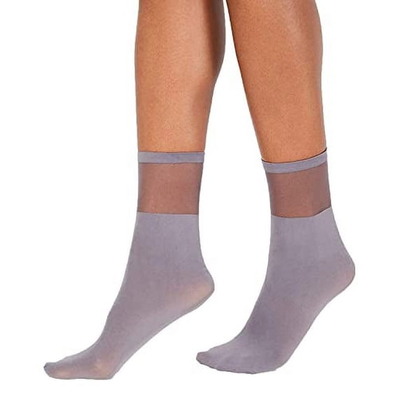 INC International Concepts Sheer Ankle Socks Grey