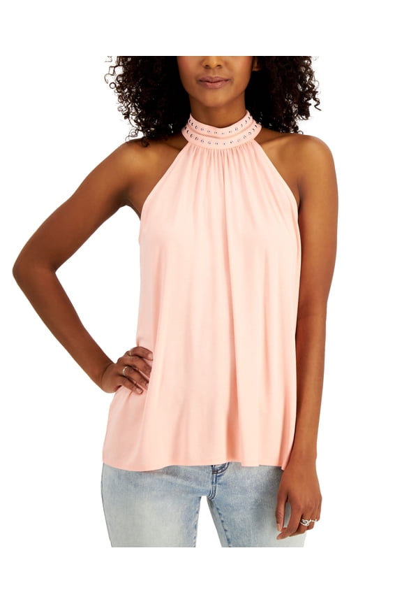 Studded Halter Top First Blush 2XL