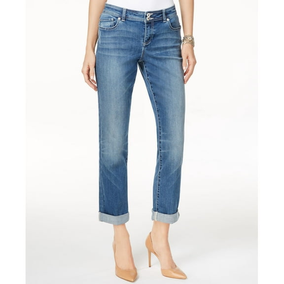 INC International Concepts Sunlight Wash Boyfriend Jeans