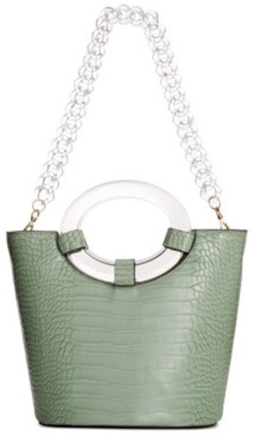 Popular INC Croco-Embossed Bucket Bag