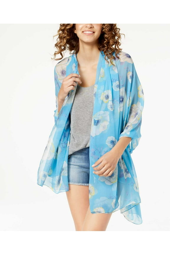 Women’s Bold Blooms Wraps, Blue