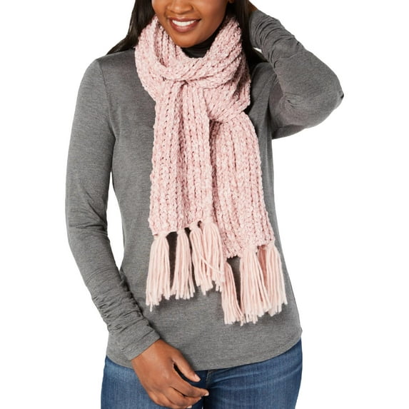 INC International Concepts Women’s Chenille Shine Scarf, Blush