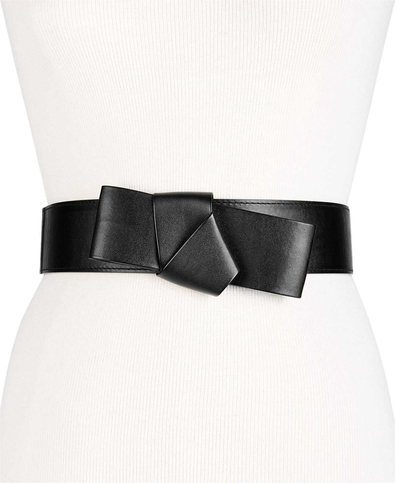 INC International Concepts Women’s Knotted Belt, Black  display picture 3