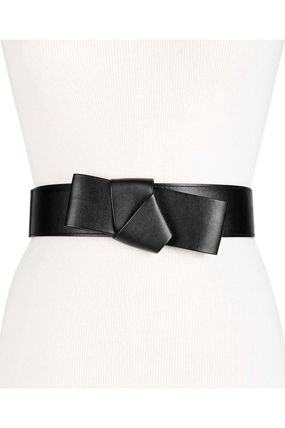 Women’s Knotted Belt, Black, Small/Medium