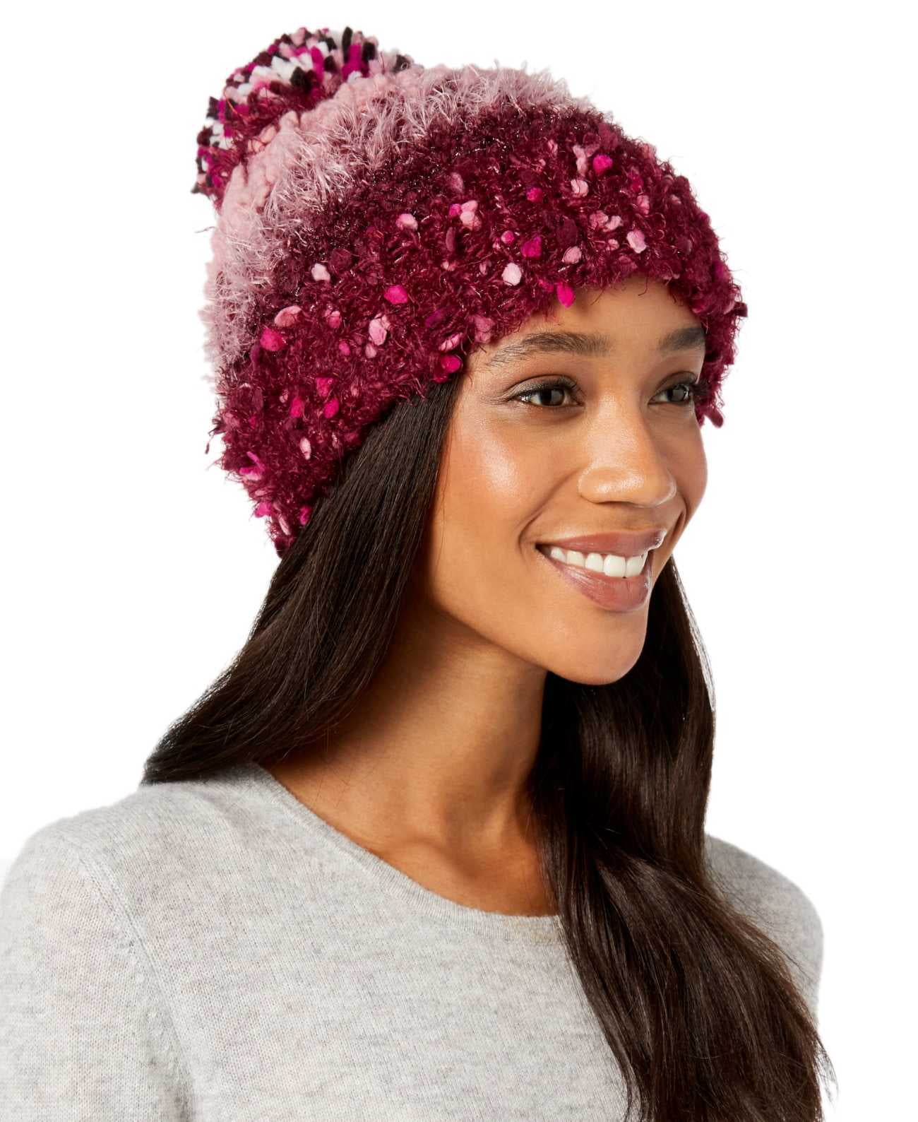 INC International Concepts Women’s Mixed Yarns Beanies 