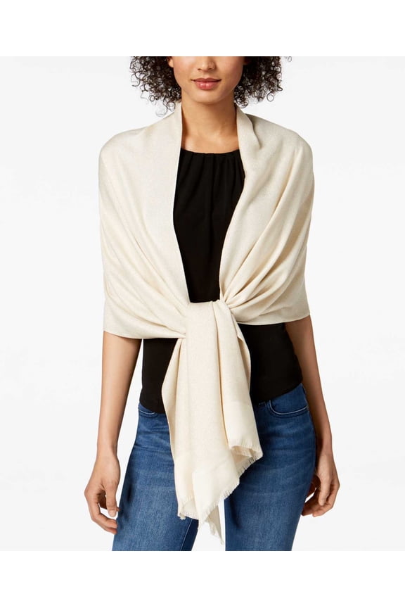 Women’s Reversible Shine Wraps, Beige, One Size