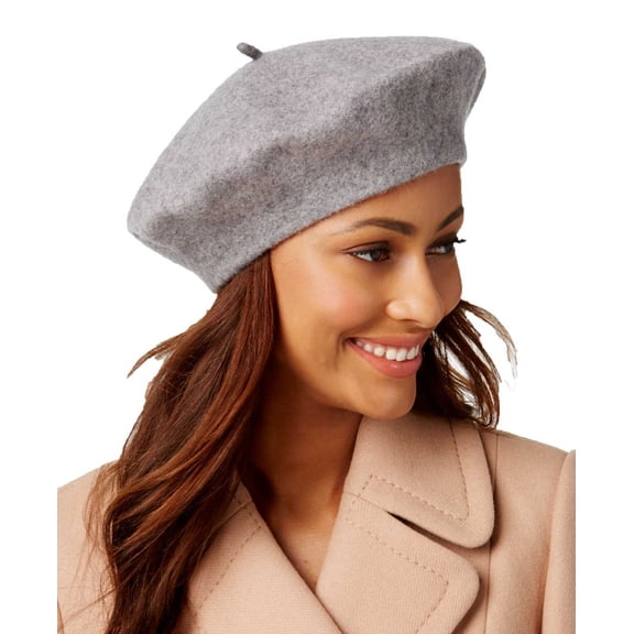 INC International Concepts Women’s Solid Wool Berets, Gray