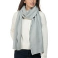 thumbnail image 1 of INC International Concepts Women's Chevron Knit Muffler Scarf Gray Size Regular, 1 of 3