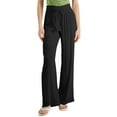 thumbnail image 1 of INC International Concepts Womens Drawstring Waist Pants Deep Black S, 1 of 3