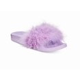 thumbnail image 1 of INC International Concepts Women’s Faux-Marabou Slide Slippers – Pastel Purple, Large, 1 of 1