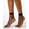 thumbnail image 1 of INC International Concepts Womens Fishnet Ankle Socks (Black), 1 of 4