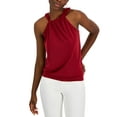 thumbnail image 1 of INC International Concepts Womens Gathered Halter Top Ruby Slippers L, 1 of 2