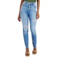 thumbnail image 1 of INC International Concepts Women's High Rise Destructed Skinny Jeans Blue Size 4, 1 of 3
