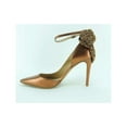 thumbnail image 1 of INC International Concepts Women's Kaison Pointed Toe Ankle Strap D-Orsay Pumps Brown Size 9.5 M, 1 of 6