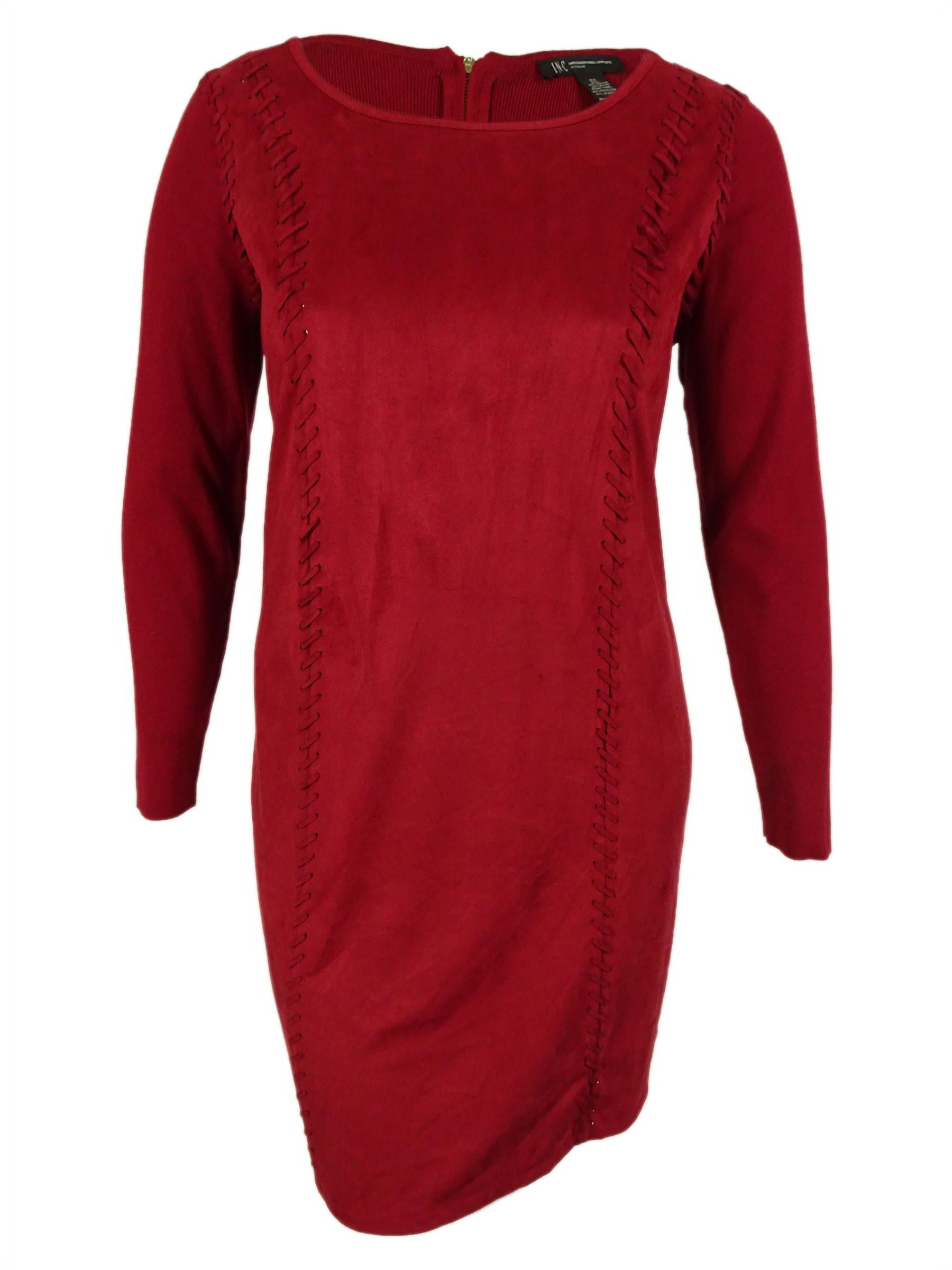 INC International Concepts Women's Long Sleeves Sheath Dress (1X, Glazed Berry) - Walmart.com INC International Concepts Women's Long Sleeves Sheath Dress (1X, Glazed Berry) - Walmart.com