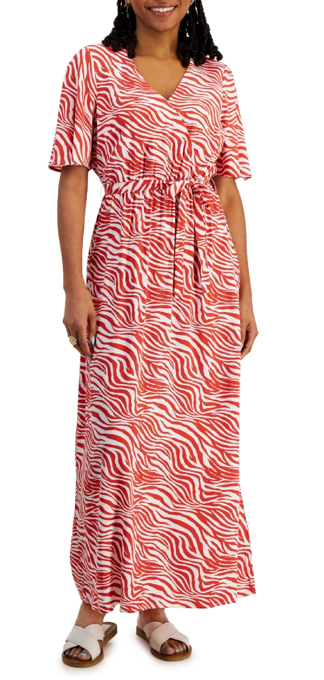 inc petite maxi dress Inc International Concepts Petite Linen-blend Halter Maxi Dress, Exclusively At Macy's In Fresh Lips