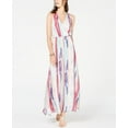 thumbnail image 1 of INC International Concepts Women's Rainbow Maxi Dress White Size Petite L, 1 of 3