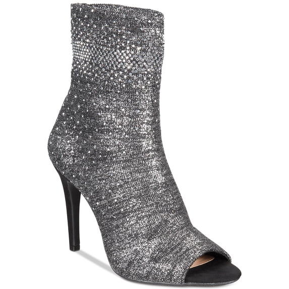 INC International Concepts Women's Rielee Sock Booties Dark Gray Size 9 M