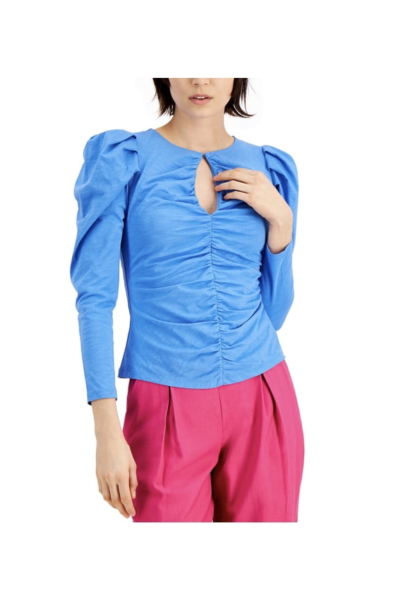 Women's Ruched Keyhole Top Campanula Size Petite PM