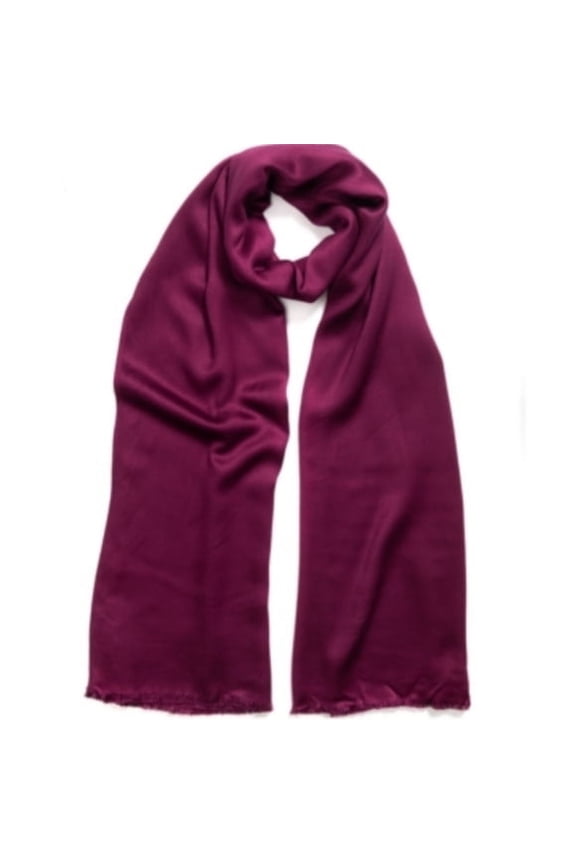 Women's Solid Oversized Scarf (Berry, OS)