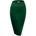 thumbnail image 1 of INC International Concepts Women's Solid Scuba Pencil Skirt Green Size Medium, 1 of 3