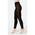 thumbnail image 1 of INC International Concepts Women's Varsity-Stripe Footless Tights, Black Stripe, XS/S, 1 of 3