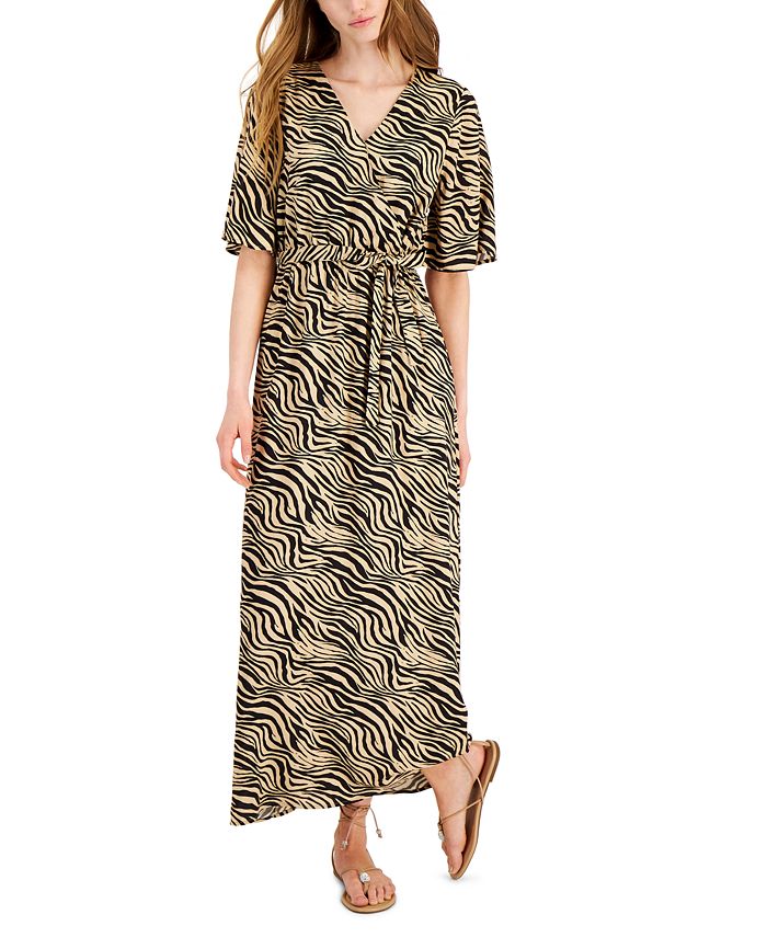 international concepts maxi dress INC International Concepts Women's Petite Off-Shoulder Maxi Dress - Black