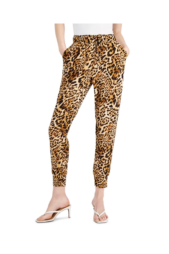 Womens Animal Jogger Pants Caterina Cheetah XL