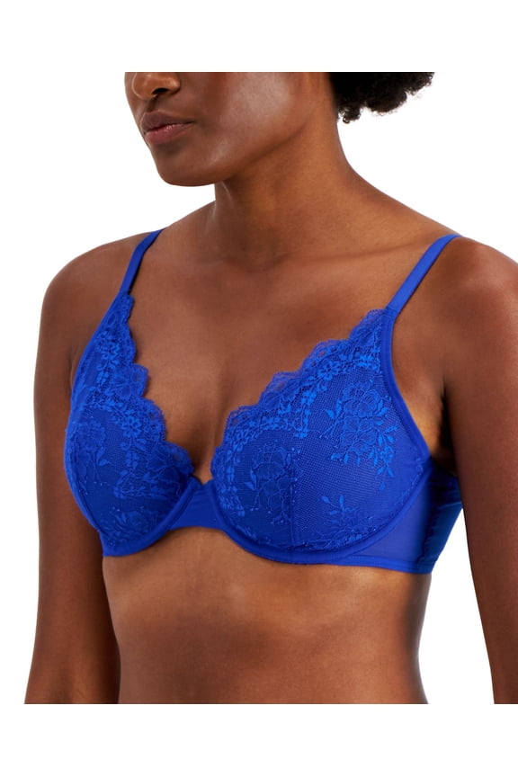 Womens Apex Lace Bra Deep Cobalt Size Medium