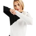 thumbnail image 1 of INC International Concepts Womens Colorblocked Applique Sweater;X-Small, 1 of 1