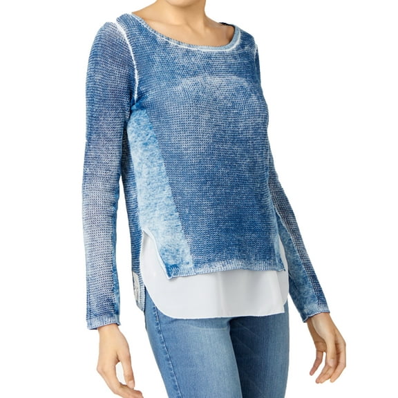 INC International Concepts Womens Cotton Layered Look Sweater;XS