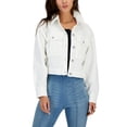 thumbnail image 1 of INC International Concepts Womens Cropped Denim Jacket Bright White L, 1 of 1