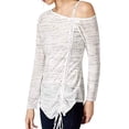 thumbnail image 1 of INC International Concepts Womens Drawstring One Shoulder Knit Blouse Shirt Top, 1 of 1