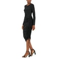 thumbnail image 1 of INC International Concepts Womens Drawstring Ruched Dress Deep Black S, 1 of 1