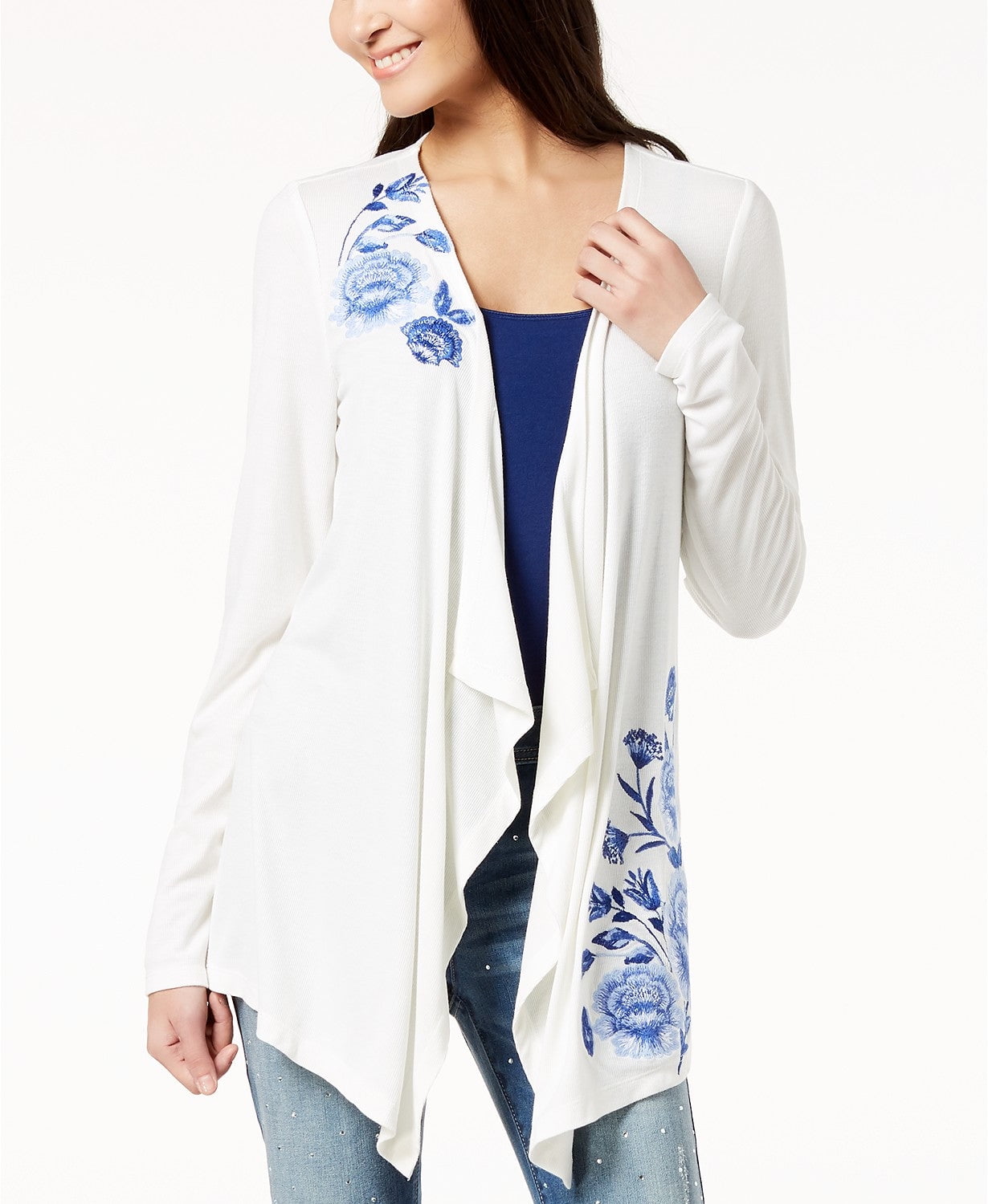 Inc draped top cardigan
