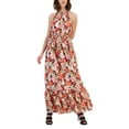 thumbnail image 1 of INC International Concepts Womens Halter Maxi Dress Emma Garden XL, 1 of 1