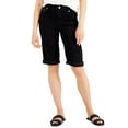thumbnail image 1 of INC International Concepts Womens High Rise Bermuda Short Deep Black 12, 1 of 1