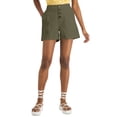 thumbnail image 1 of INC International Concepts Womens High Rise Button Fly Shorts Burnt Olive 2XL, 1 of 1