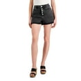 thumbnail image 1 of INC International Concepts Womens High Rise Button Fly Shorts Deep Black 0, 1 of 1