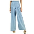 thumbnail image 1 of INC International Concepts Womens High Rise Chambray Wide Leg Pants Light Indigo XL, 1 of 1